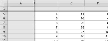 ヘッダをフリーズしたときの境界線
