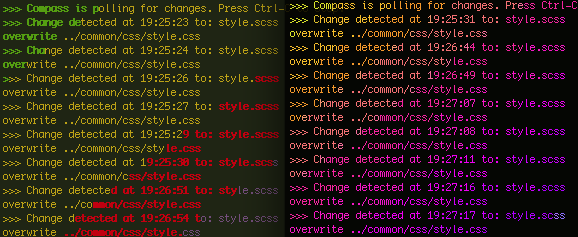 左: Coda 2 / 右: ターミナル